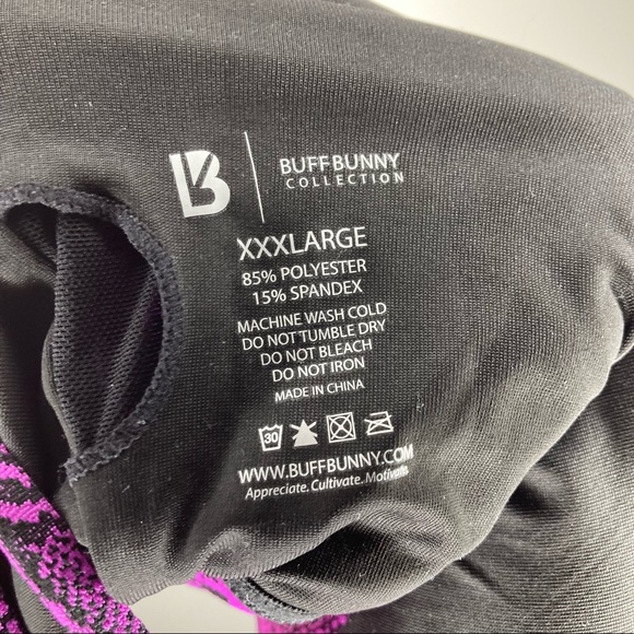 NWOT BUFFBUNNY Evolve Jacquard Sports Bra Disturbia Reptilia Print 3X Plus Size - Picture 6 of 6